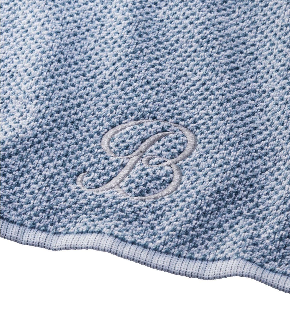 L.L.Bean Organic Textured Cotton Towel, Marled Feldspar