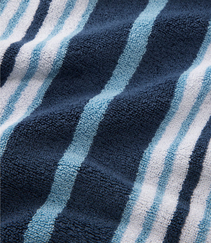 L.L.Bean Premium Cotton Towel Set, Stripe Bone/Weathered Oak