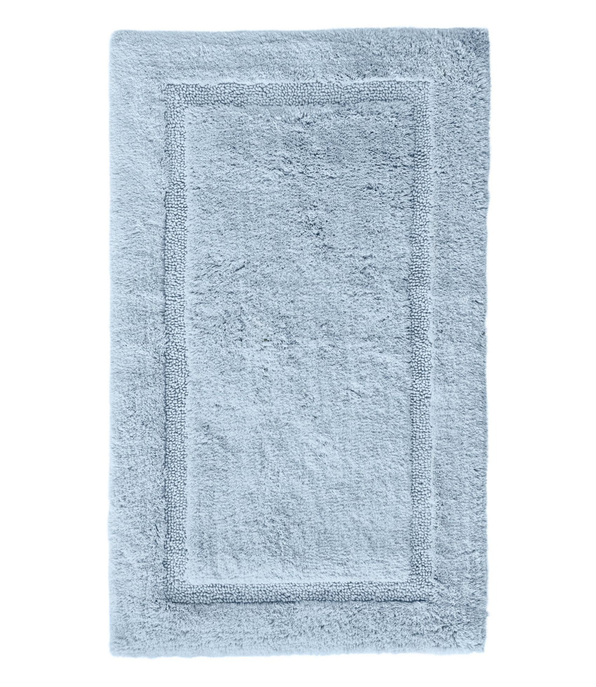 L.L.Bean Premium Cotton Bath Mat Bluestone
