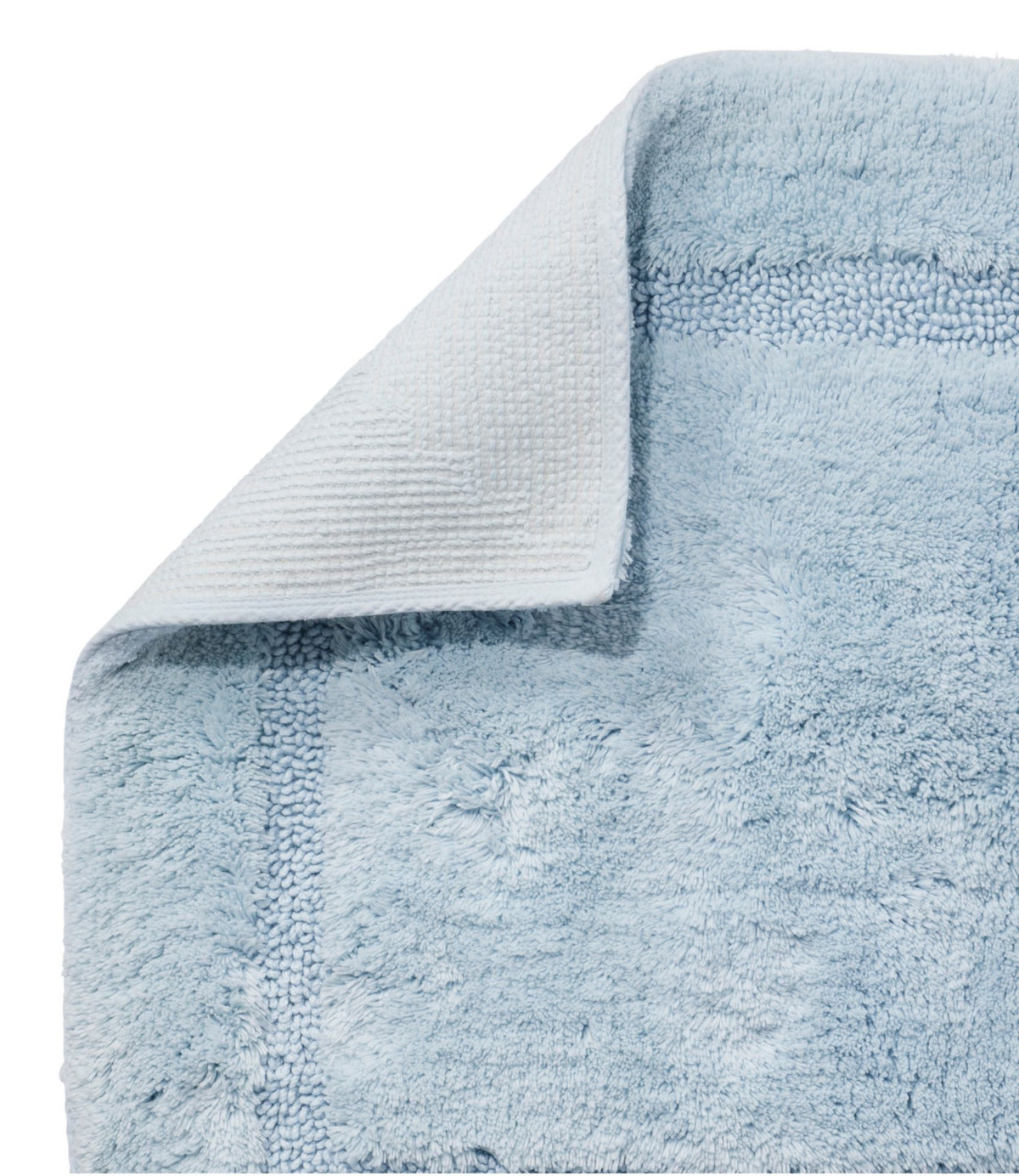 L.L.Bean Premium Cotton Bath Mat Bluestone