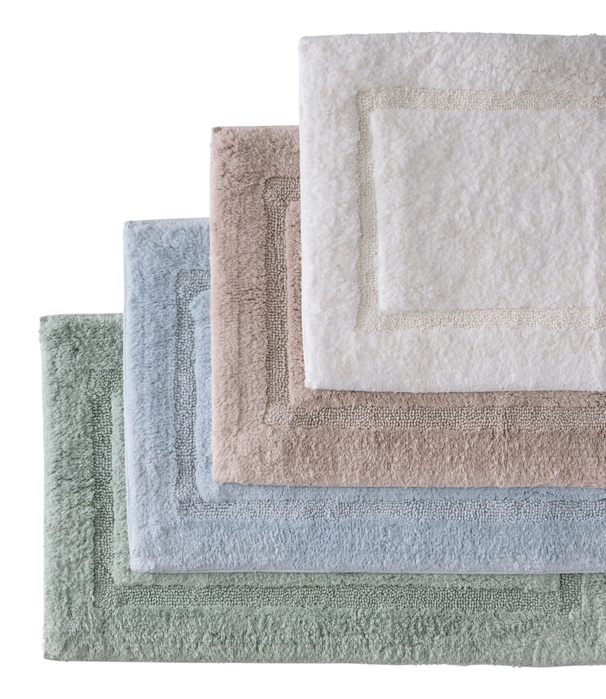 L.L.Bean Premium Cotton Bath Mat Bluestone