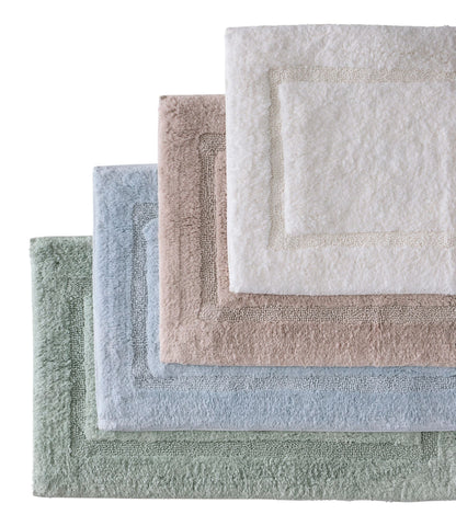 L.L.Bean Premium Cotton Bath Mat Bluestone