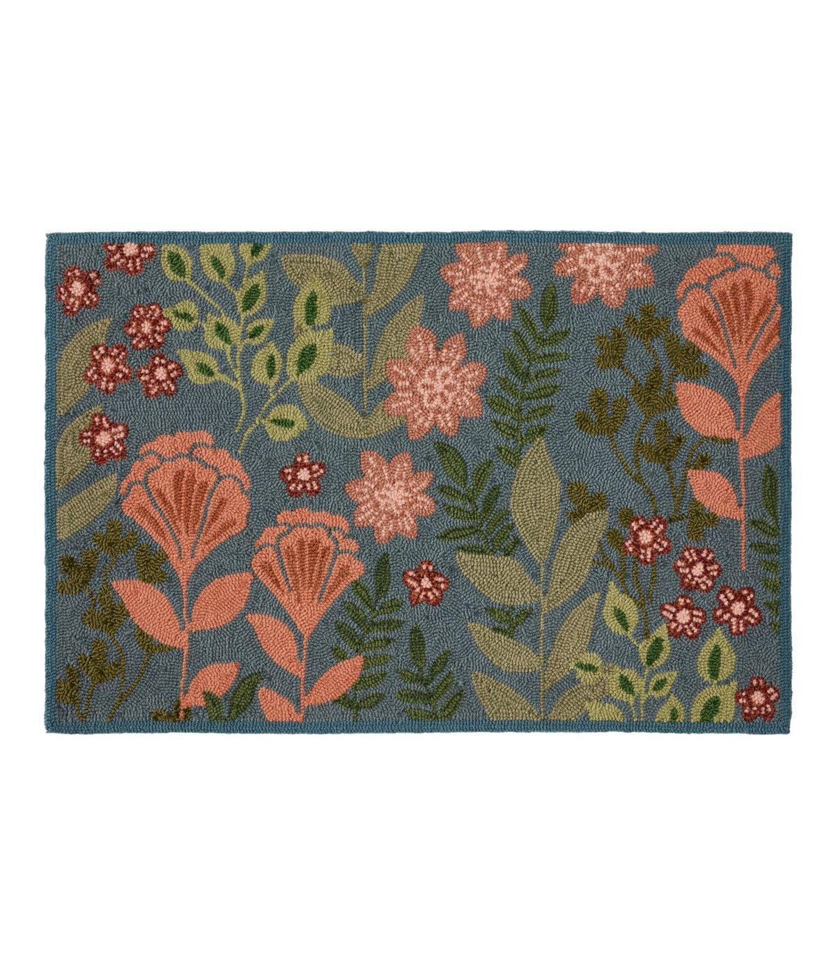 L.L.Bean Indoor/Outdoor Vacationland Rug, Floral Bloom Multi