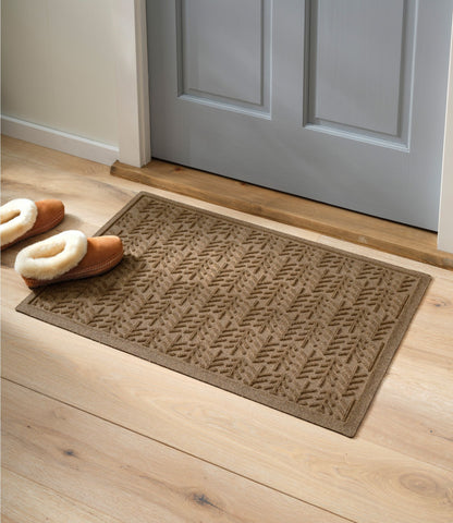 L.L.Bean Everyspace Recycled Waterhog Doormat, Trees Evergreen