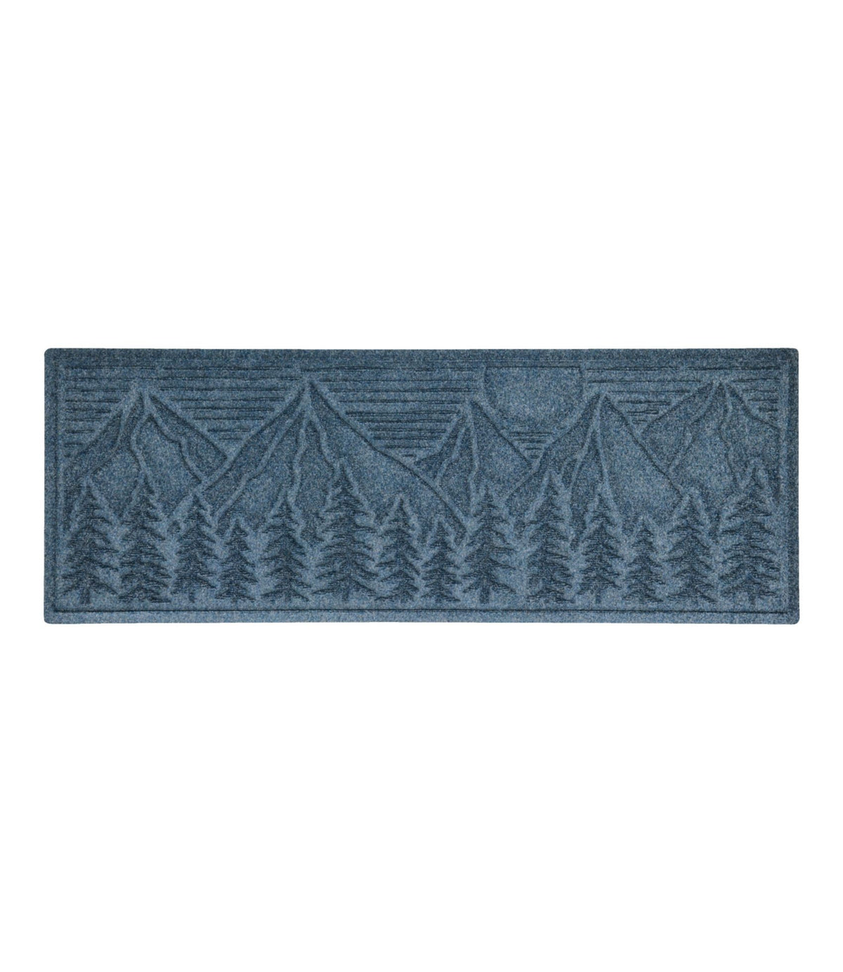 L.L.Bean Everyspace Recycled Waterhog Wide Doormat, Treeline Bluestone