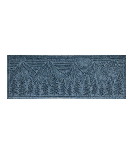 L.L.Bean Everyspace Recycled Waterhog Wide Doormat, Treeline Bluestone