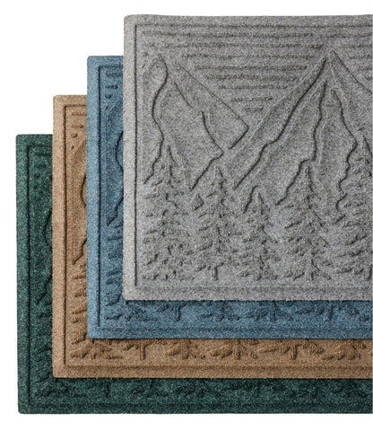 L.L.Bean Everyspace Recycled Waterhog Wide Doormat, Treeline Bluestone
