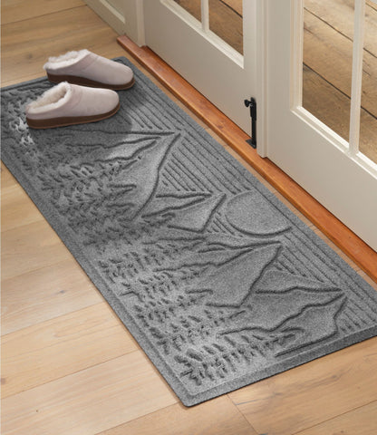 L.L.Bean Everyspace Recycled Waterhog Wide Doormat, Treeline Bluestone