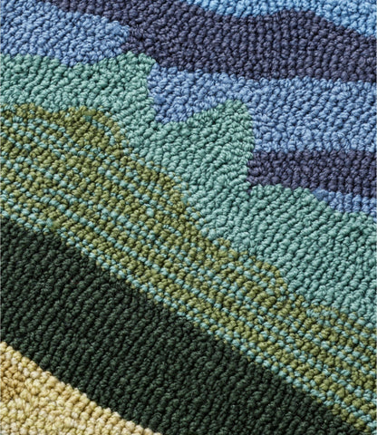 L.L.Bean Indoor/Outdoor Vacationland Rug, Mountain Horizon Multi