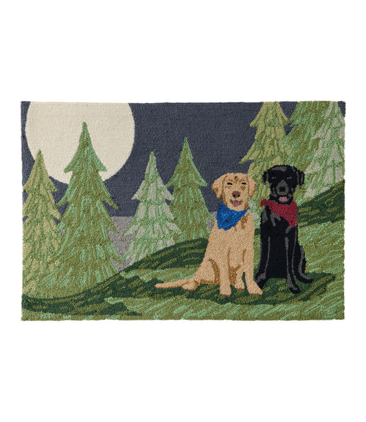 L.L.Bean Indoor/Outdoor Vacationland Rug, Moonlighting Labs Multi