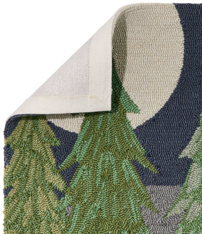 L.L.Bean Indoor/Outdoor Vacationland Rug, Moonlighting Labs Multi