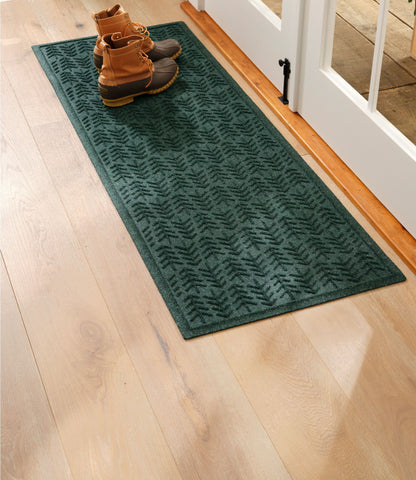 L.L.Bean Everyspace Recycled Waterhog Runner, Trees Bluestone