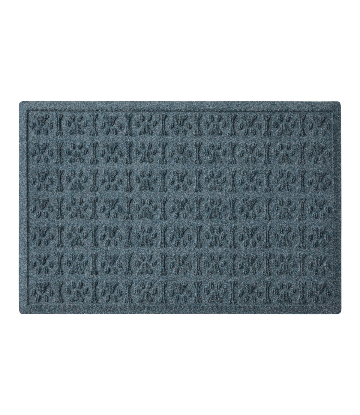 L.L.Bean Recycled Waterhog Dog Mat, Dog Days Bluestone