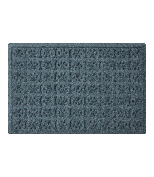 L.L.Bean Recycled Waterhog Dog Mat, Dog Days Bluestone