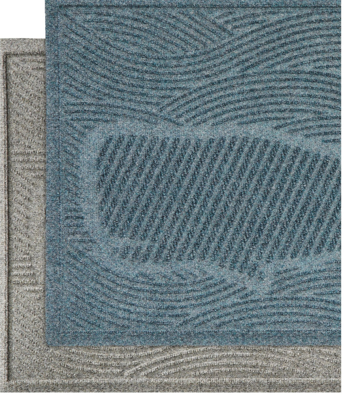 L.L.Bean Everyspace Recycled Waterhog Doormat, Swimming Whale Bluestone