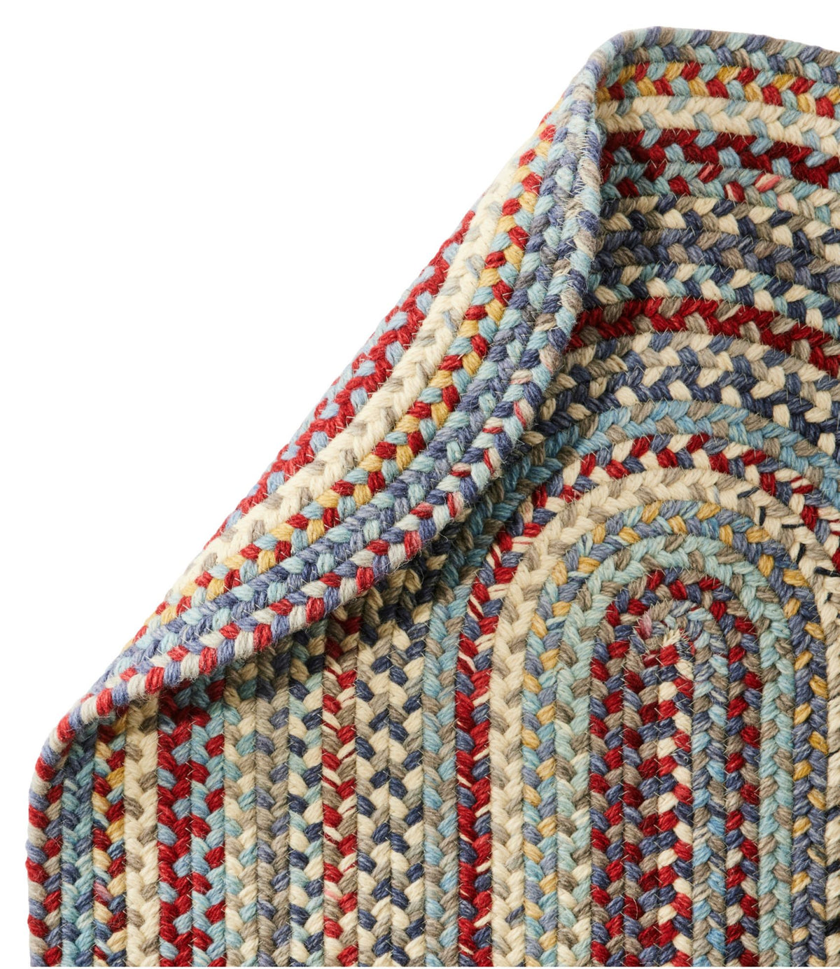 L.L.Bean L.L.Bean Braided Wool Runner Burnt Sienna Multi