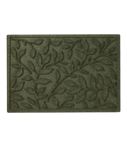 L.L.Bean Heavyweight Recycled Waterhog Doormat, Woodland Leaf Olive