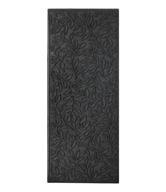 L.L.Bean Heavyweight Recycled Waterhog Mat Runner, Woodland Leaf Graphite