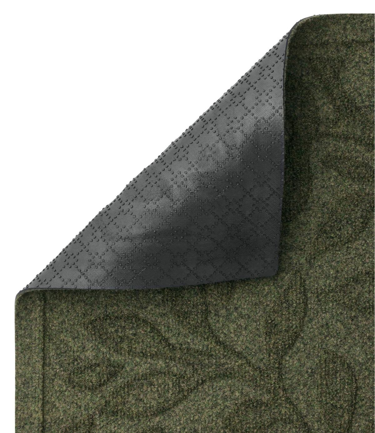 L.L.Bean Heavyweight Recycled Waterhog Mat Runner, Woodland Leaf Graphite