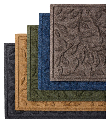 L.L.Bean Heavyweight Recycled Waterhog Mat Runner, Woodland Leaf Graphite