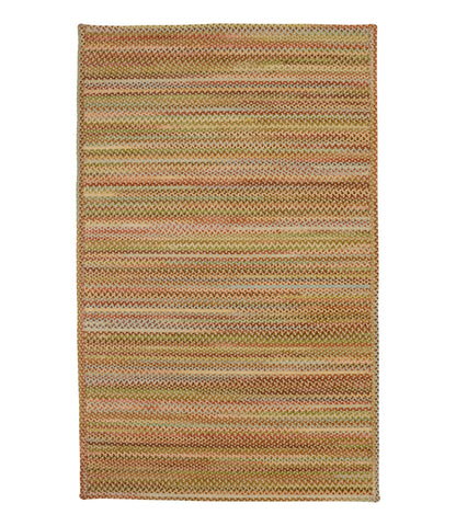 L.L.Bean L.L.Bean Braided Wool Rug, Horizontal Braid Burnt Sienna Multi