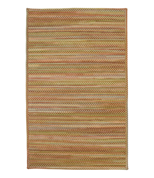 L.L.Bean L.L.Bean Braided Wool Rug, Horizontal Braid Burnt Sienna Multi