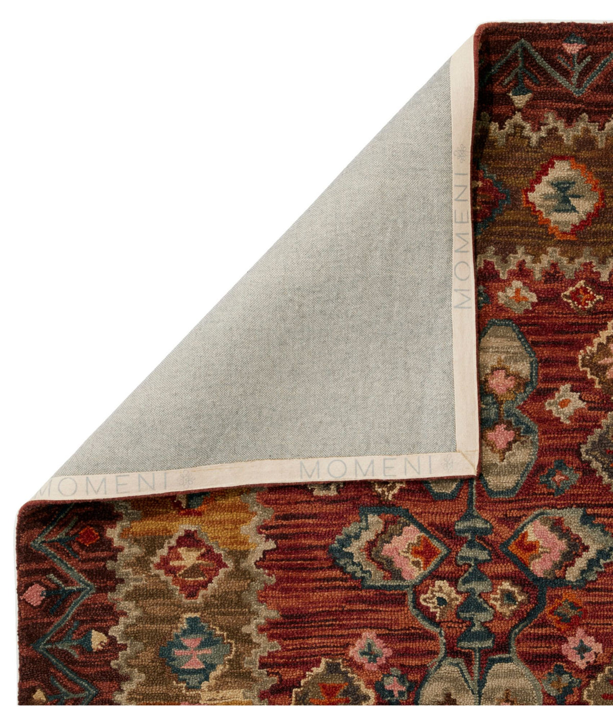 L.L.Bean Double Border Wool Hooked Rug, Sienna Multi Sienna Multi