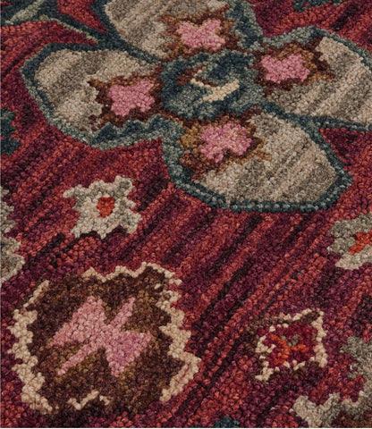 L.L.Bean Double Border Wool Hooked Rug, Sienna Multi Sienna Multi