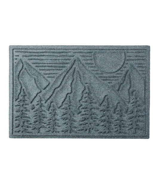 L.L.Bean Everyspace Recycled Waterhog Doormat, Treeline Bluestone