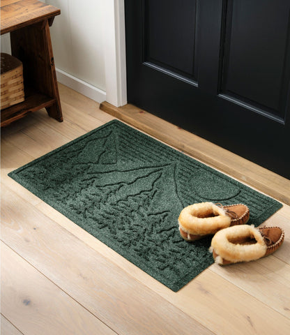 L.L.Bean Everyspace Recycled Waterhog Doormat, Treeline Bluestone
