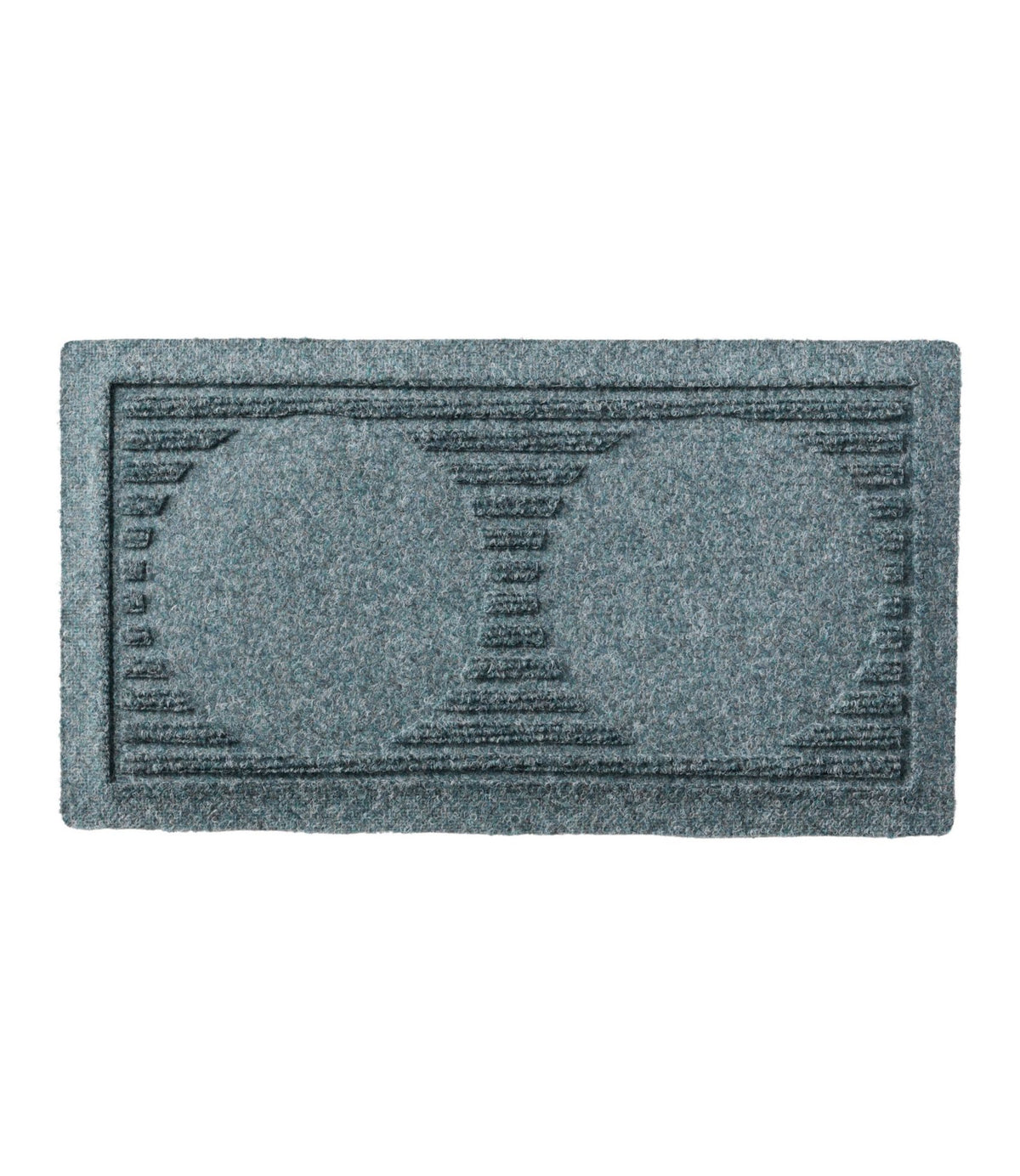 L.L.Bean Recycled Waterhog Dog Mat, Placemat, Rectangular Bluestone