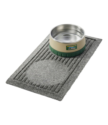 L.L.Bean Recycled Waterhog Dog Mat, Placemat, Rectangular Bluestone
