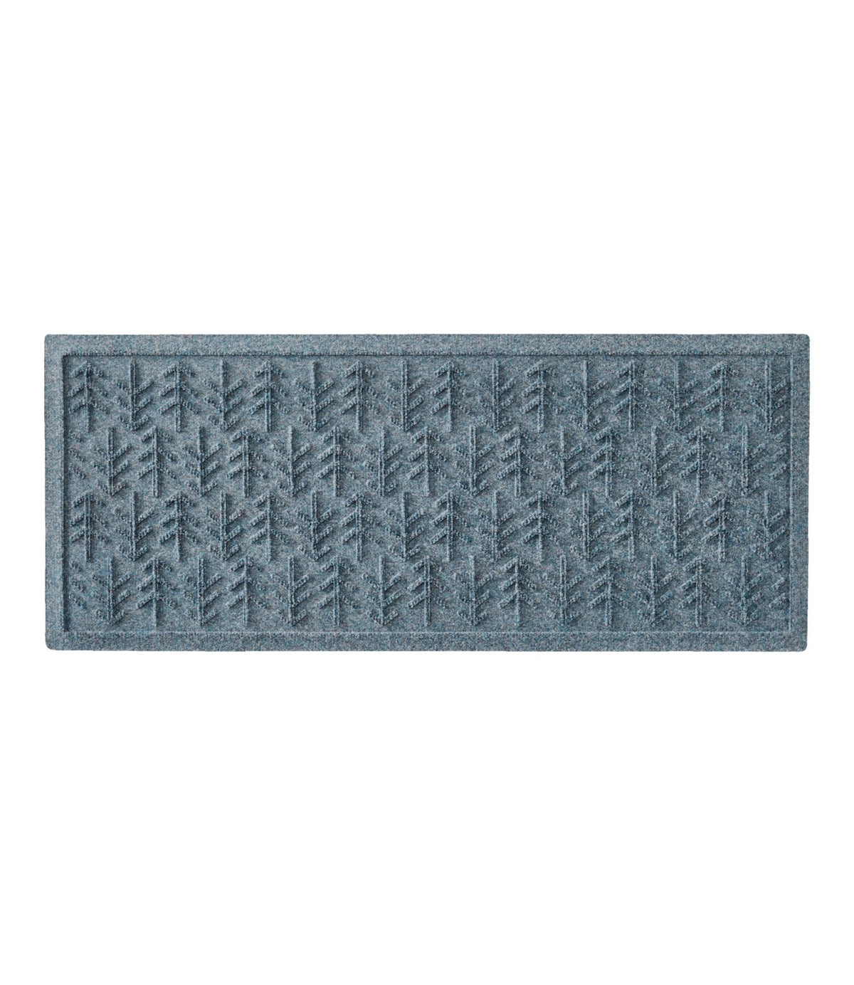 L.L.Bean Everyspace Recycled Waterhog Boot Mat, Trees Bluestone