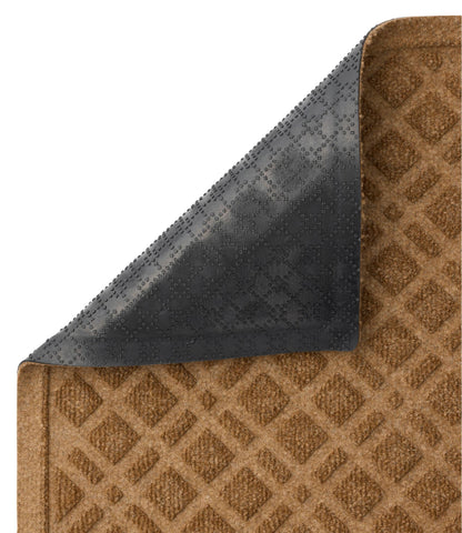 L.L.Bean Heavyweight Recycled Waterhog Mat, Runner, Plaid Graphite