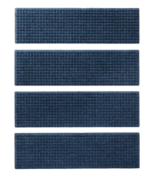 L.L.Bean Everyspace Recycled Waterhog Mat, Stair Treads, Set of Four Navy