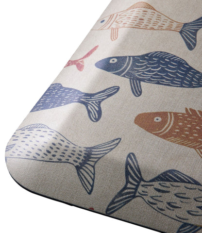 L.L.Bean Happy Feet Comfort Mat, Fish Multi