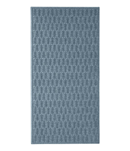 L.L.Bean Everyspace Recycled Waterhog Mat, Trees, 3' Wide Bluestone