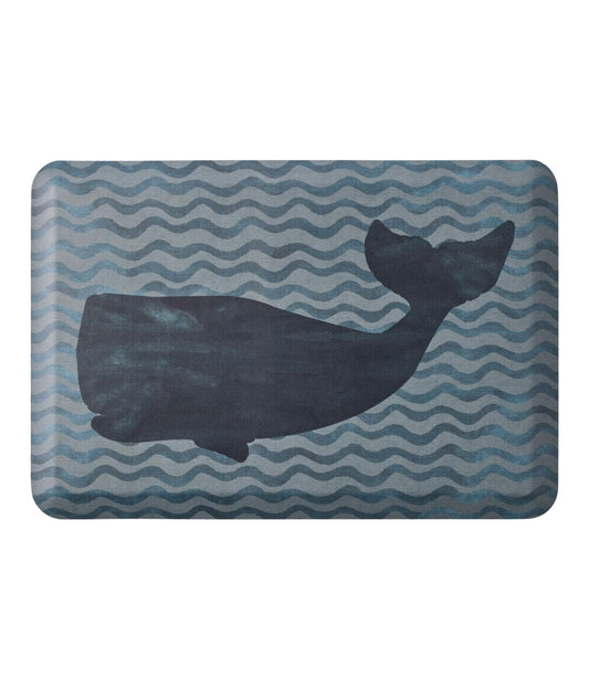 L.L.Bean Happy Feet Comfort Mat, Whale Multi