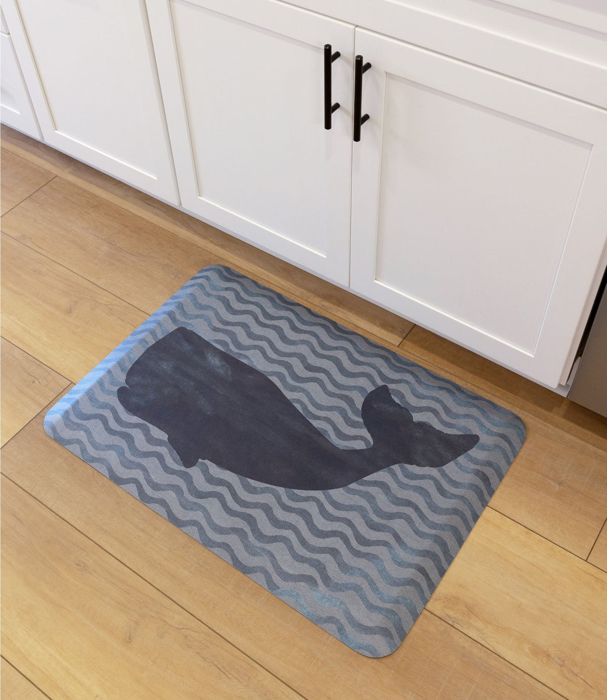 L.L.Bean Happy Feet Comfort Mat, Whale Multi