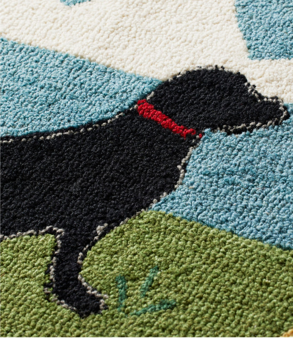 L.L.Bean Wool Hooked Novelty Runner, Lakeside Labs