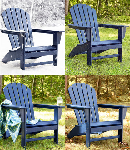 L.L.Bean All-Weather Waterfall Adirondack Chair Classic Navy