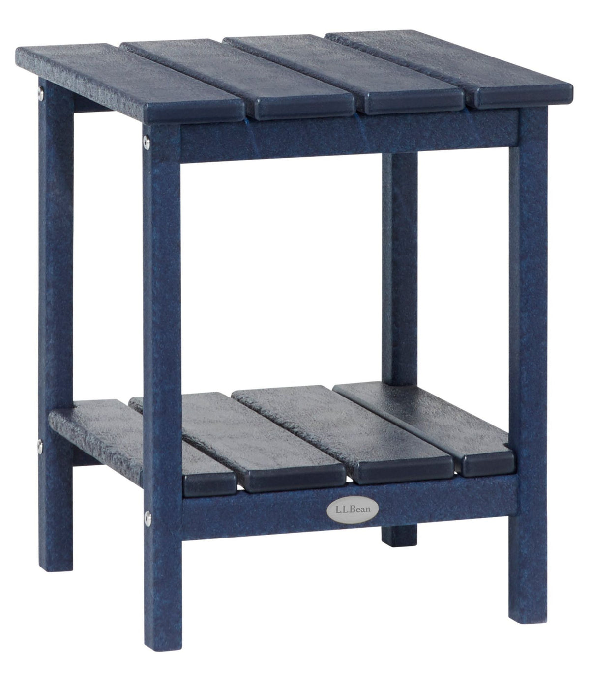 L.L.Bean All-Weather Square Side Table Classic Navy