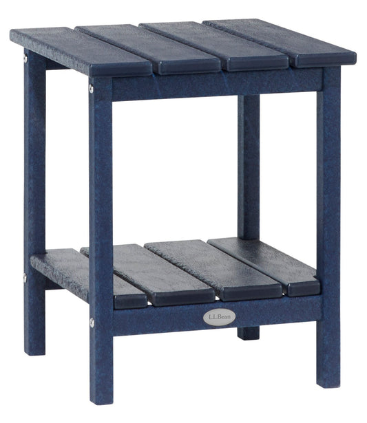 L.L.Bean All-Weather Square Side Table Classic Navy