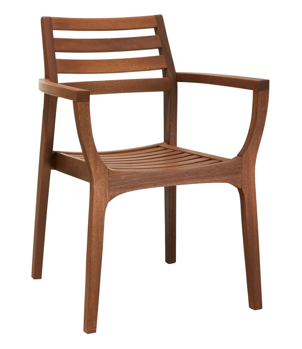 L.L.Bean Eucalyptus Stacking Chairs, Set of Four Natural