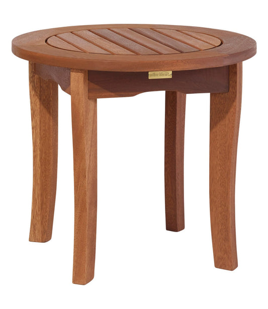 L.L.Bean Eucalyptus Round Side Table Natural
