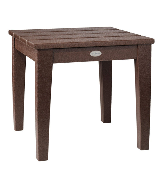 L.L.Bean All-Weather Patio Side Table Mahogany