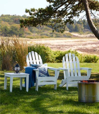 L.L.Bean All-Weather Patio Side Table Mahogany