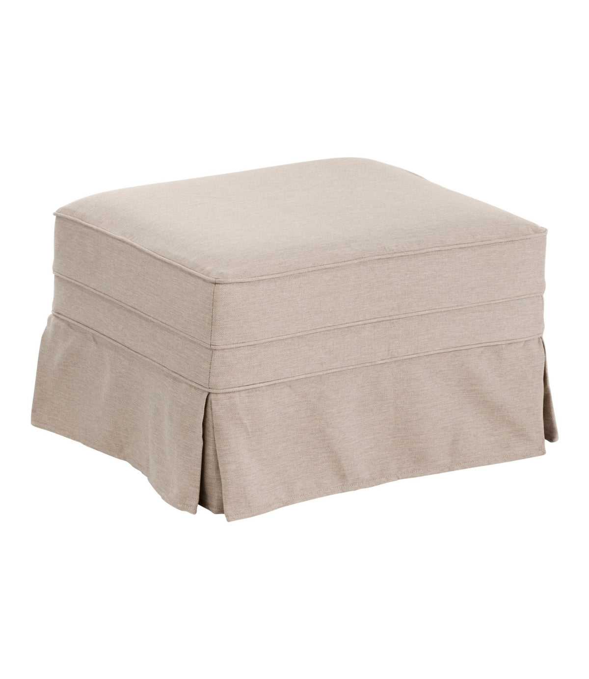 L.L.Bean Pine Point Ottoman Driftwood