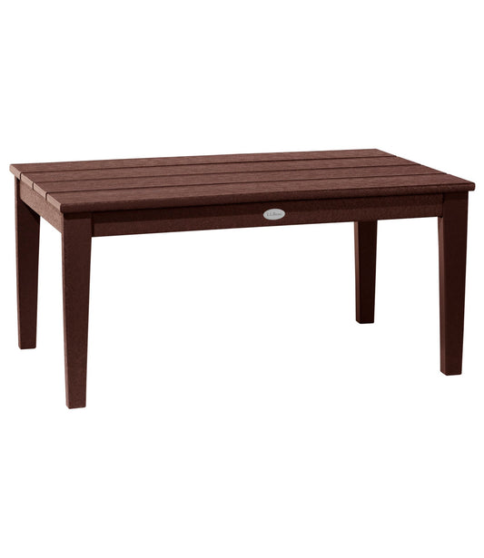 L.L.Bean All-Weather Patio Coffee Table Mahogany