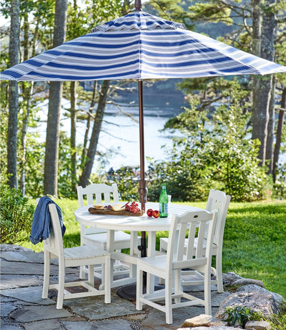 L.L.Bean All-Weather Dining Table, Round 48" Green